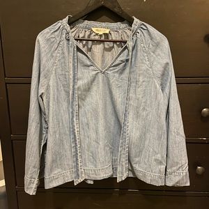 Madewell Oversized Denim Blouse - M